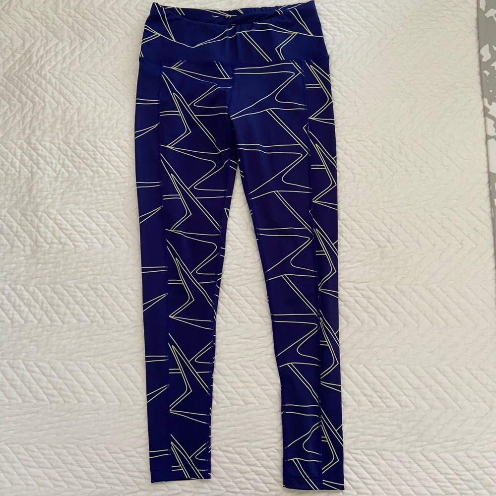Oiselle KC Tights-Blue